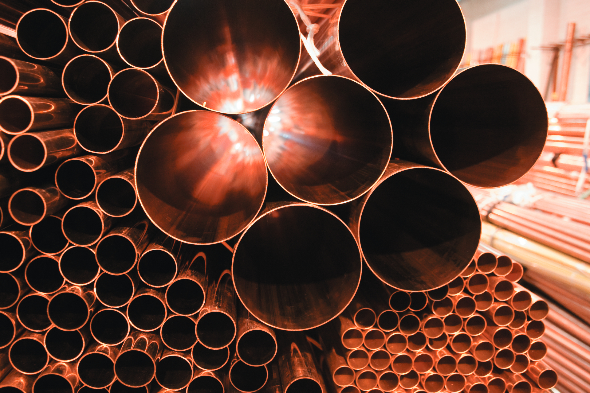 copper pipes