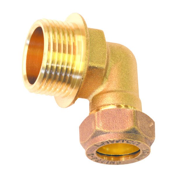 Male Elbow Compression Brass
