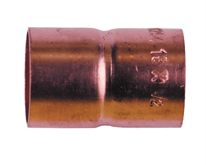 End Feed Metric to Imperial Adapter Coupler Copper Fitting 