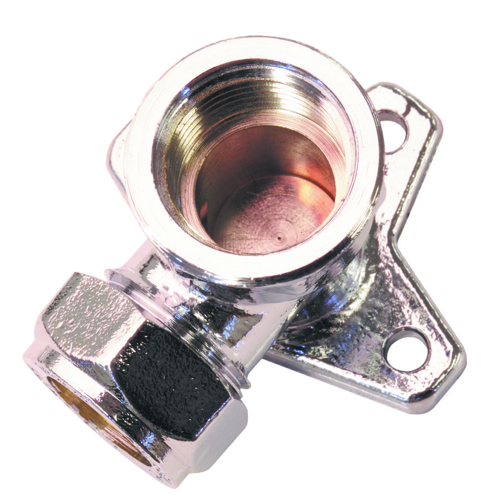 SONO Fitting | 1/2'' Wall Plate Elbow / 15mm Elbow Screw Dinding (M/F - Foto 2