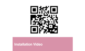 Código QR do vídeo de instalação