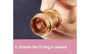 Ensure the o-ring is seated
