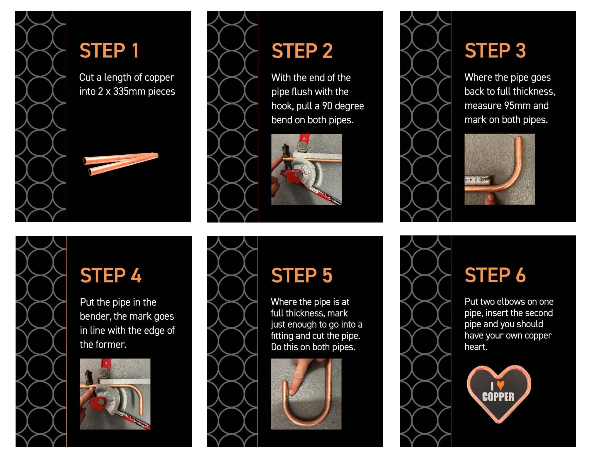 How to Make a Copper Heart Ornament 3 Step-by-step on how to make the perfect copper pipe heart