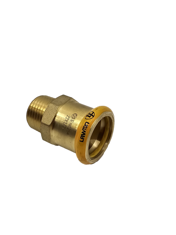 MALE BRASS ADAPTOR PRESS GAS