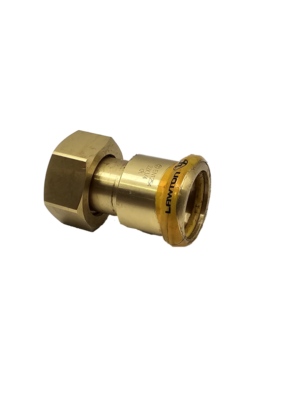 SWIVEL BRASS CONNECTOR PRESS GAS