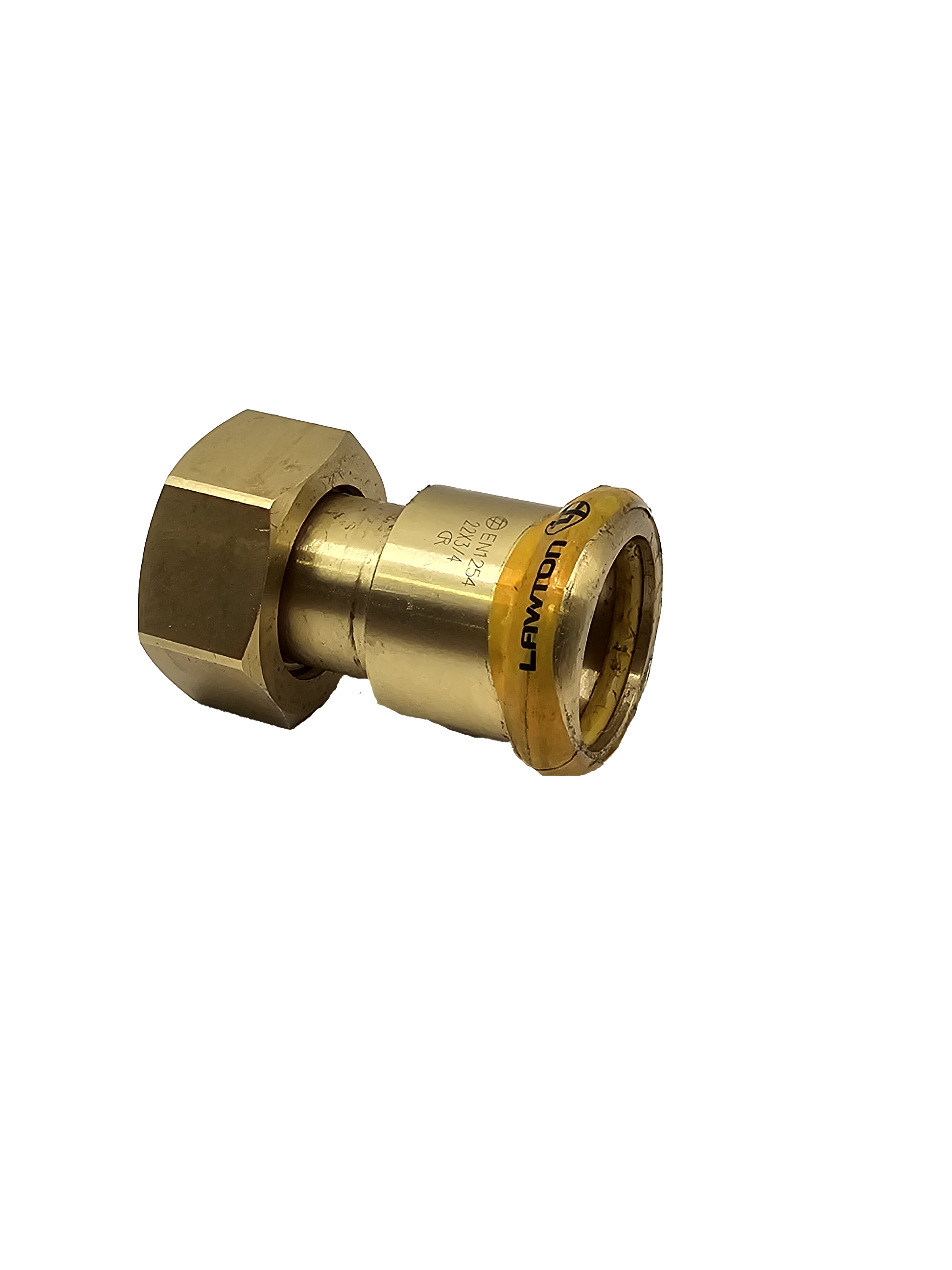 SWIVEL BRASS CONNECTOR PRESS GAS