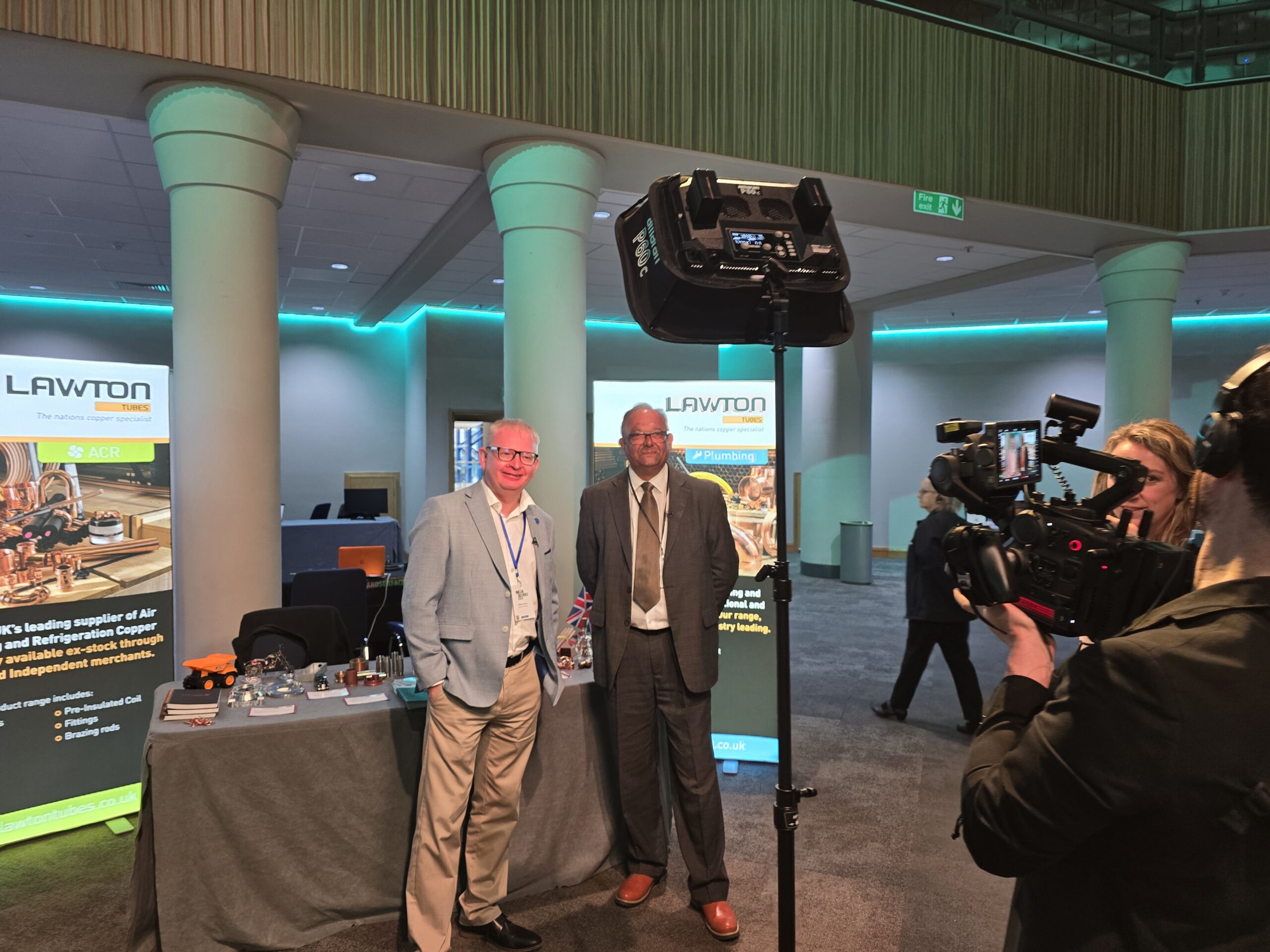 Robert Lawton and Ajay from Coventry and Warwickshire Chamber