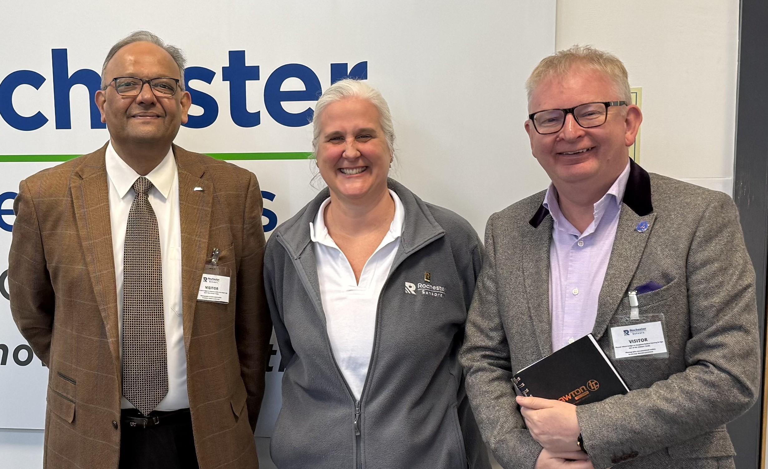 Robert Lawton and Ajay Desai judging export Global Player category businesses.