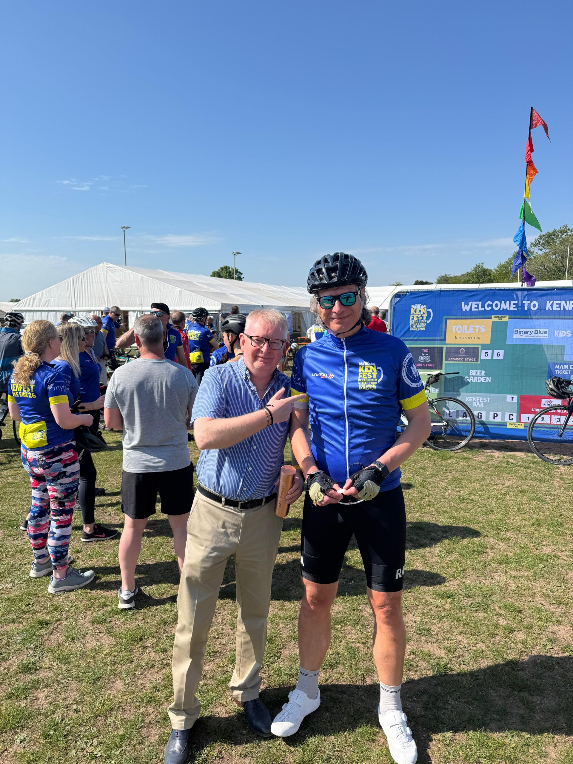 Sponsoring Community Festival KenFest with Charity Bike Ride