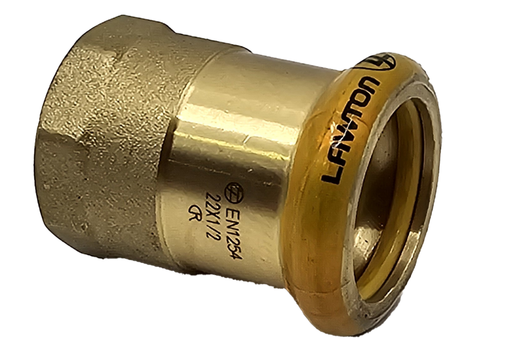 FEMALE BRASS ADAPTOR PRESS GAS