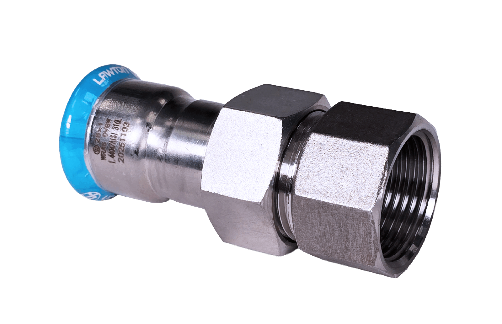 316 FEMALE ADAPTOR WITH UNION NUT